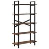 vidaXL Boekenkast 5-laags 100 x 33,5 x 178 cm Bewerkt hout