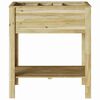 vidaXL Plantenstandaard met plank Bruin 85 x 46 x 94 cm