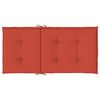 vidaXL Stoelkussens 2 st lage rug 100x50x4 cm stof gemêleerd rood