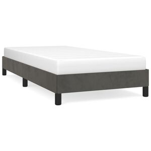 vidaXL Bedframe zonder matras 80x200 cm fluweel donkergrijs