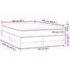 vidaXL Boxspring met matras fluweel roze 160x220 cm
