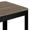 vidaXL Bijzettafel 40x40x45 cm MDF en ijzer grijs en zwart