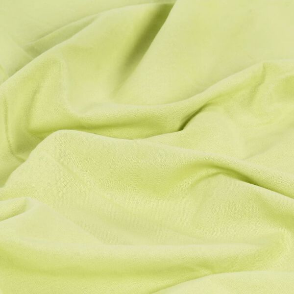 vidaXL Gordijnen met metalen ringen 2 st 140x225 cm katoen groen