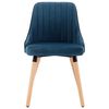 vidaXL Eetkamerstoelen 2 st fluweel blauw
