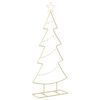 vidaXL Metalen kerstboom met standaard KUOPIO 125 cm Staal Goud