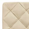 vidaXL Bed met matras stof cr&egrave;mekleurig 90x200 cm