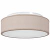 vidaXL Plafonni&egrave;re met schijnwerpers Taupe 38 x 38 x 13,5 cm Stof