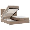 vidaXL Ottoman bed met matrassen en LED's 200x200cm kunstleer
