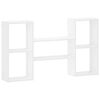 vidaXL Wandplank Wit 102 x 17 x 59 cm Bewerkt hout