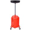 vidaXL Olie opvangtank 49,5 L staal rood