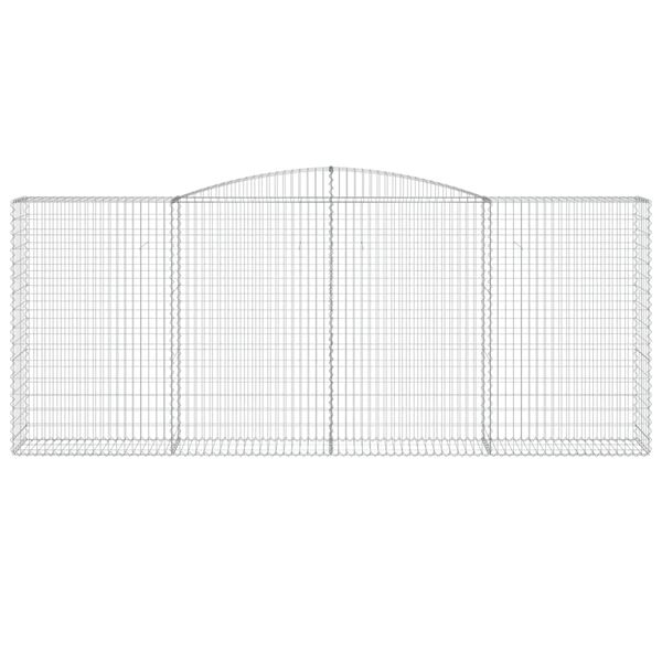 vidaXL Schanskorven 10 st gewelfd 400x50x160/180 cm ijzer