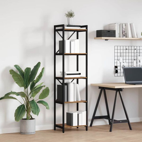 vidaXL Boekenkast Oud hout 40 x 30 x 155 cm Bewerkt hout