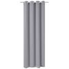 vidaXL Gordijn met metalen ringen verduisterend 270x245 grijs