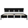 vidaXL Bedframe met LED kunstleer zwart 140x200 cm