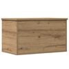 vidaXL Opslagdoos Artisan Eiken 60 x 35 x 35 cm Bewerkt hout