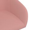 vidaXL Eetkamerstoelen draaibaar 2 st fluweel roze