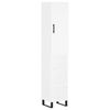 vidaXL Hoge kast 34,5x34x180 cm bewerkt hout wit
