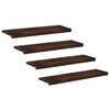 vidaXL Traplopers 4 st 100 x 30 x 2 cm Donkerbruin Massief beukenhout