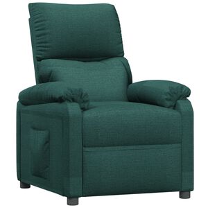vidaXL Fauteuil verstelbaar stof donkergroen