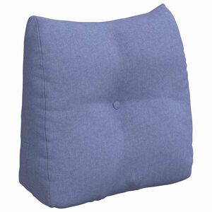 vidaXL Rugkussen Jeans Blauw 45 x 24 x 50 cm Stof