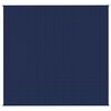 vidaXL Verzwaringsdeken 220x230 cm 11 kg stof blauw