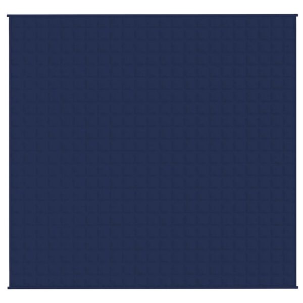 vidaXL Verzwaringsdeken 220x230 cm 11 kg stof blauw