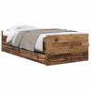 vidaXL Bedframe met lade Oud Hout 100 x 200 cm Massief grenenhout