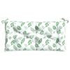 vidaXL Tuinbankkussen bladpatroon 110x50x7 cm stof