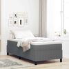 vidaXL Boxspringbed Lichtgrijs en wit. 90 x 190 cm Katoen Stof