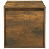 vidaXL Opbergbox met lade 40,5x40x40 cm bewerkt hout gerookt eiken