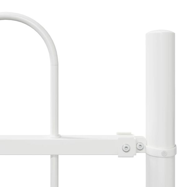 vidaXL Tuinhek 5 pcs Wit 8,5 x 0,6 m Poedercoating staal