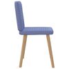 vidaXL Eetkamerstoelen 6 st stof jeansblauw