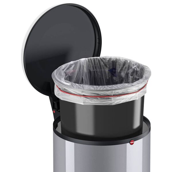 Hailo Pedaalemmer Harmony L 20 L zilverkleurig