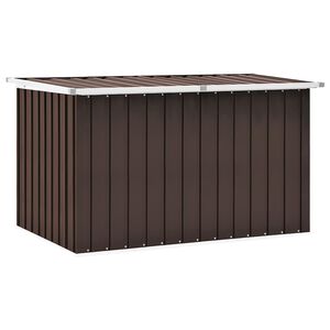 vidaXL Opslagdozen Gegalvaniseerd staal 149 x 99 x 93 cm Bruin