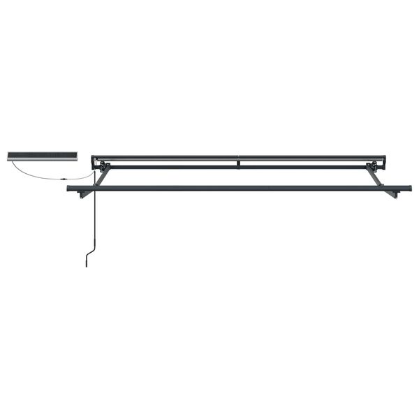 vidaXL Elektrisch Uittrekbaar Zonnescherm Bordeauxrood 2,5 x 2 m