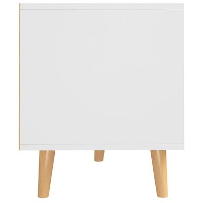 vidaXL Tv-meubel 90x40x48,5 cm bewerkt hout wit sonoma eikenkleurig