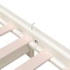 vidaXL Bed stapelbaar 80x200 cm massief grenenhout wit