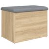 vidaXL Opbergbank Sonoma Eiken 62x42x45 cm Bewerkt Hout