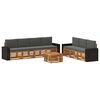 vidaXL Sofa-Sets met kussen 8 pcs Massief Acaciahout