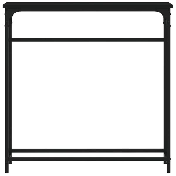 vidaXL Wandtafel 75x19,5x75 cm bewerkt hout zwart