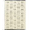 vidaXL Vloerkleed handgeweven 80x150 cm wol wit en zwart
