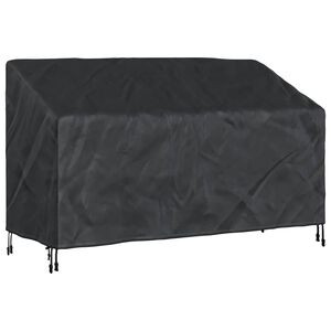 vidaXL Tuinbankhoes Zwart 165 x 70 x 65 / 94 cm 210D Oxford Stof