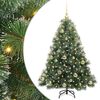 vidaXL Kunstkerstboom met 150 LED met standaard Groen 120 cm PE en PVC