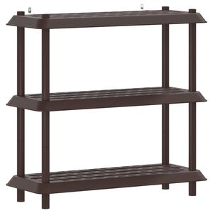 vidaXL Plankenunit 3-laags 100 x 40 x 96 cm PP Bruin