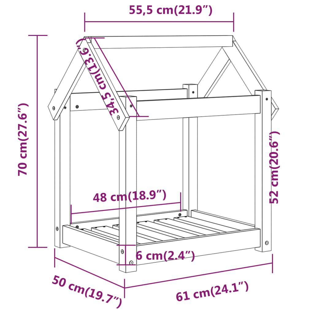 Wandrek ladder 41,5x30x176 cm cederhout – Luxury Brands Only