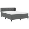 vidaXL Boxspringbed met matras Donkergrijs 160 x 200 cm Stof