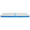 vidaXL Gymnastiekmat met pomp opblaasbaar 500x100x20 cm PVC blauw