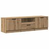 vidaXL Tv-meubel Artisan Eiken 140x35x40 cm Bewerkt Hout