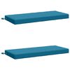 vidaXL Bank Kussens SOEST 2 st 100% Polyester Lichtblauw