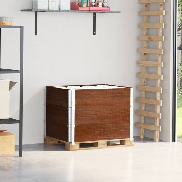 vidaXL Palletopzetranden 3 st 80x60 cm massief grenenhout bruin